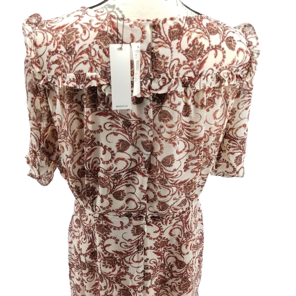 BB DAKOTA Paisley Surplice Wrap Dress - Picture 7 of 8
